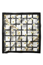 Papatya Zinciri Desenli Bandana Fular