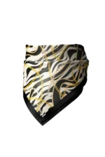 Zebra Zinciri Desenli Bandana Fular - Görsel 4