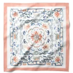 Nakkaş Bahçesi Desenli Bandana Fular