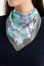 Mint Rüyası Desenli Bandana Fular - Görsel 2