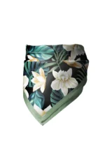 Fildişi Çiçeği Desenli Bandana Fular - Görsel 4