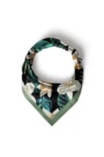 Fildişi Çiçeği Desenli Bandana Fular - Görsel 5