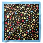 Neşeli Çiçekler Desenli Bandana Fular