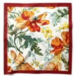 Sonbahar Bahçesi Desenli Bandana Fular