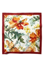 Sonbahar Bahçesi Desenli Bandana Fular