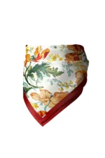 Sonbahar Bahçesi Desenli Bandana Fular - Görsel 4