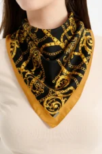 Zincir Şıklığı Desenli Bandana Fular - Görsel 2