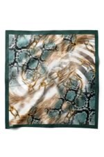 Zincir Akoru Desenli Bandana Fular - Görsel 2